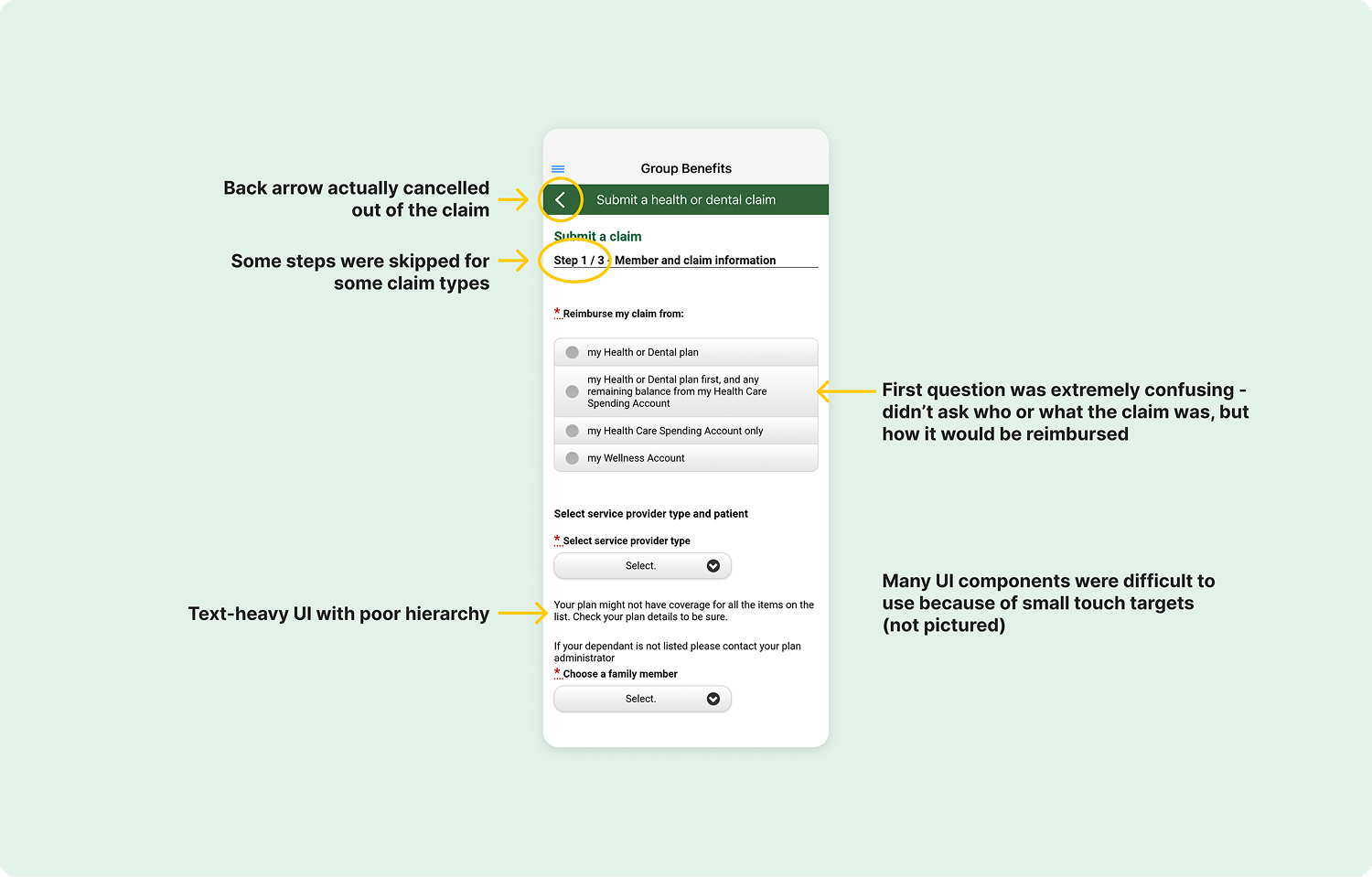 Claim flow issues